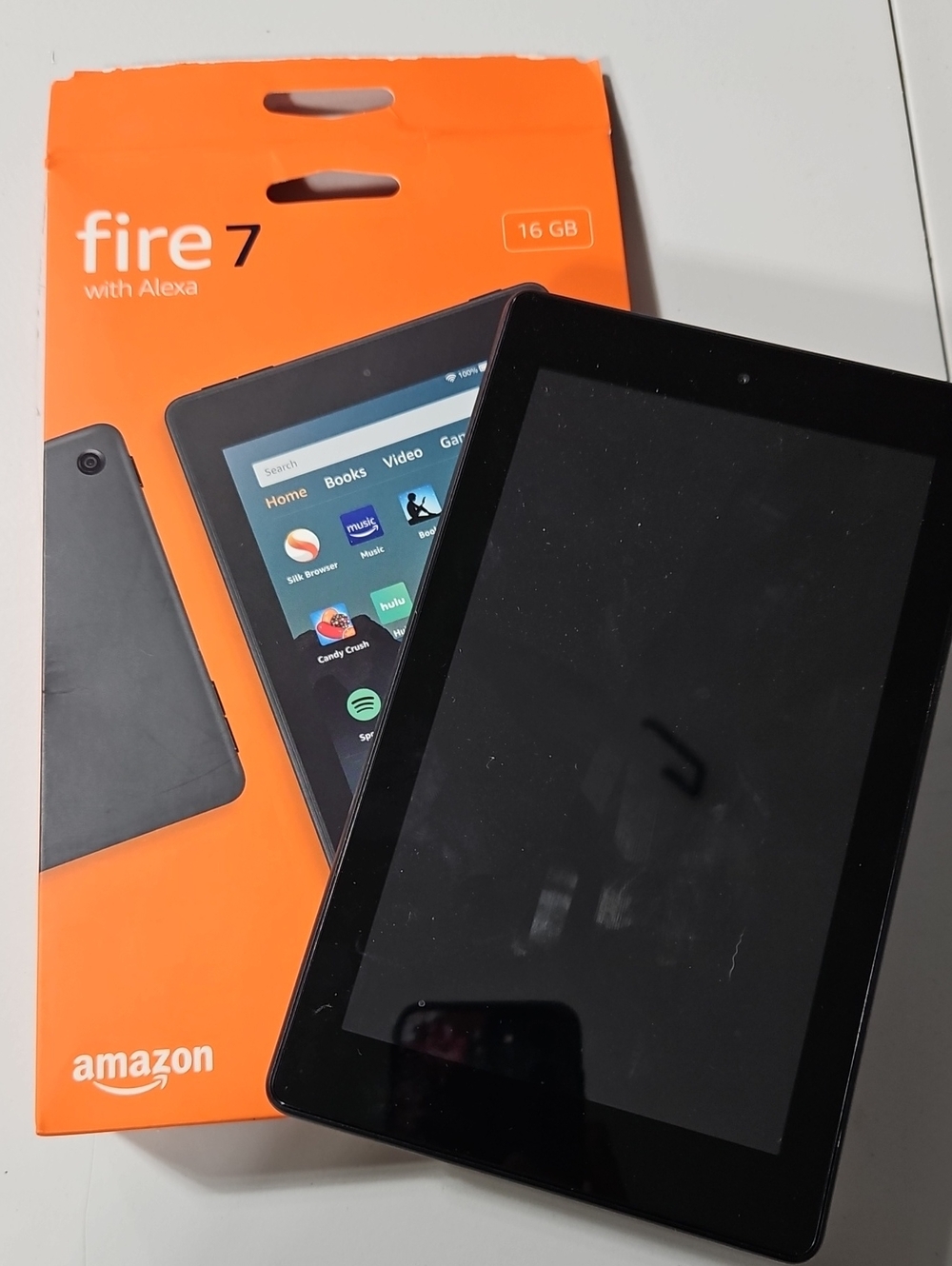 Amazon Fire 7 w/ Alexa 9th Gen (2019 release) tablet/reader opened, Used 3 Times